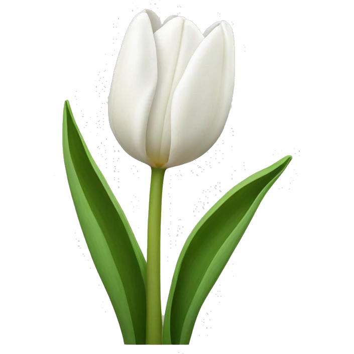 White tulips emoji