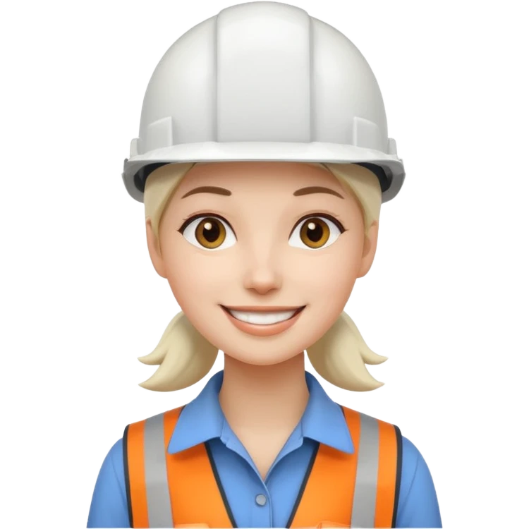 Ingeniera industrial casco blanco emoji