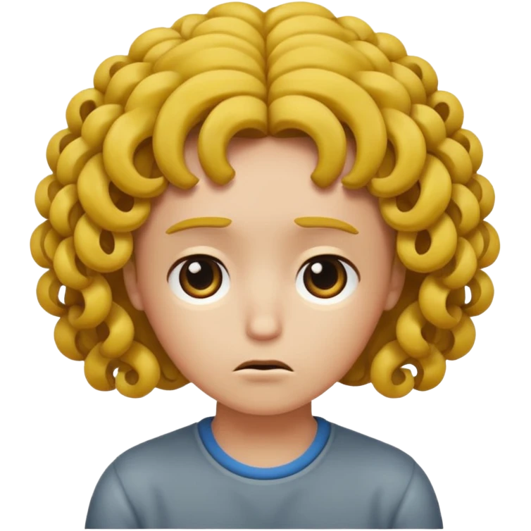 Sad + curls mean emoji