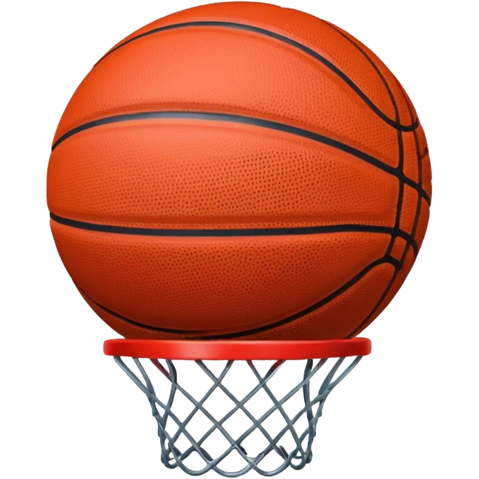 red basketball rack emoji