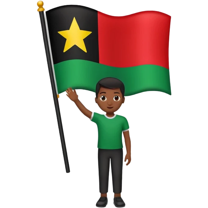 African american flag emoji