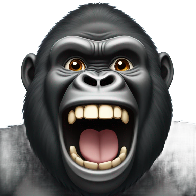 Gorilla laughing emoji