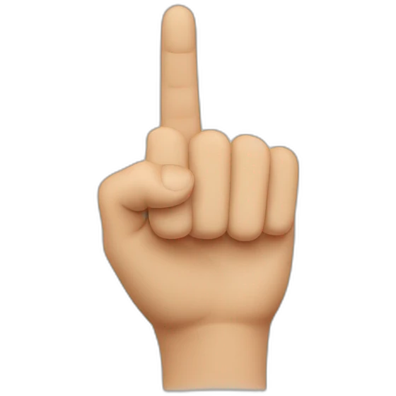 Index finger pointing to the front  emoji