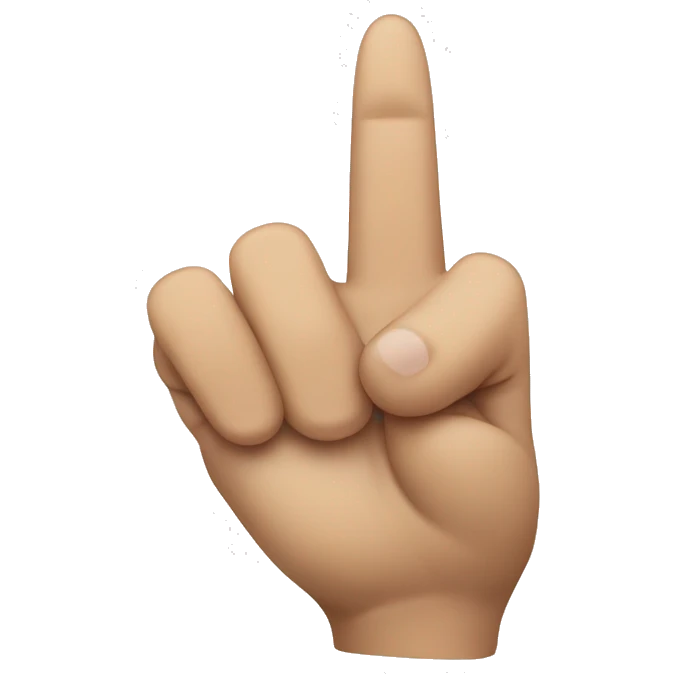 Pointy Finger in a "C" Shape emoji