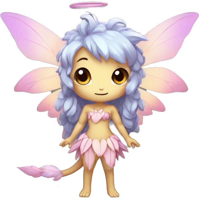 a anthro chibi-style fairy-type Fakémon-hybrid full body emoji