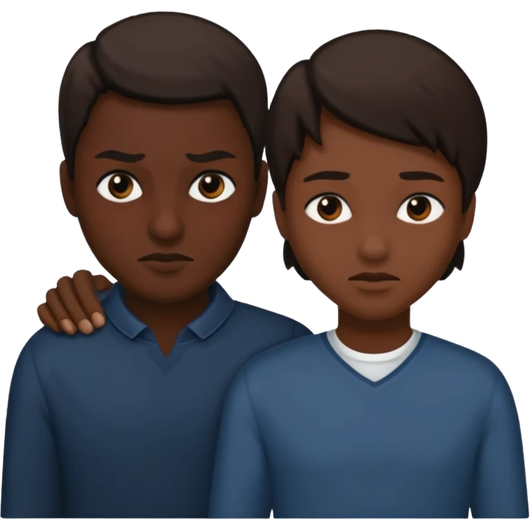 a situation in which someone pushes another person behind one's back emoji