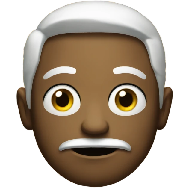The way regular emojis look , someone completely dumbfounded  emoji