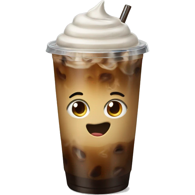 Iced coffee emoji