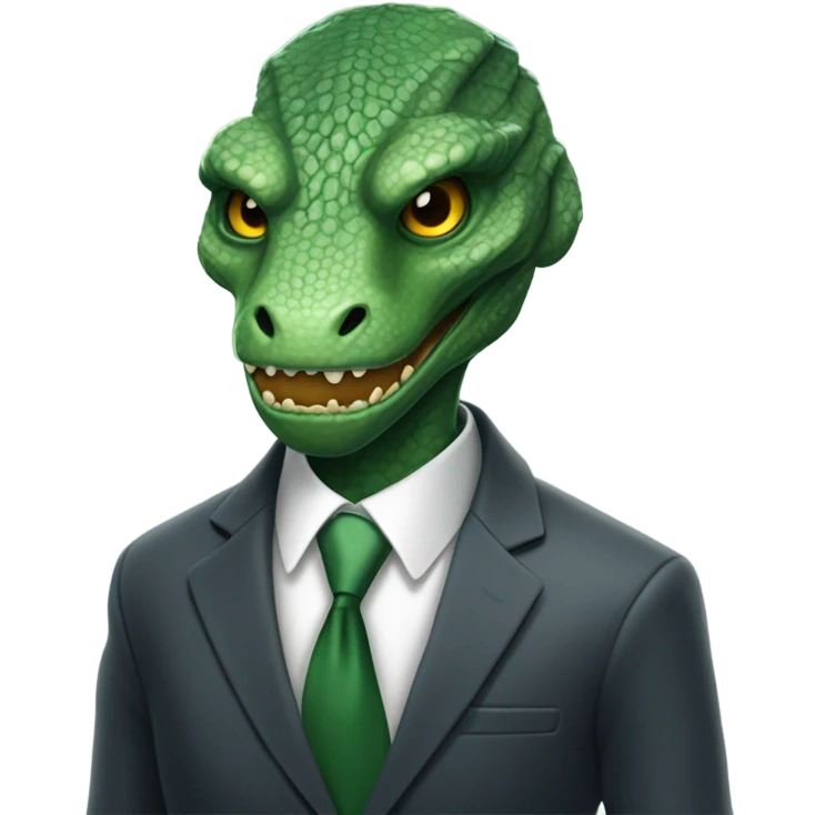 reptilian in suit emoji