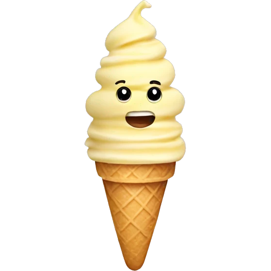 Ice cream with a banana  emoji