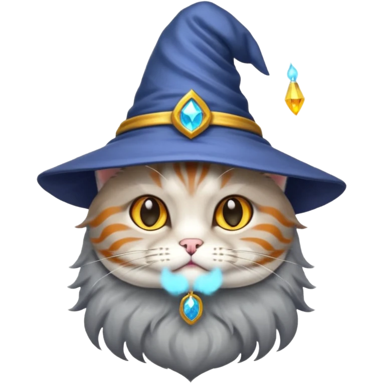 Cat being a wisard emoji