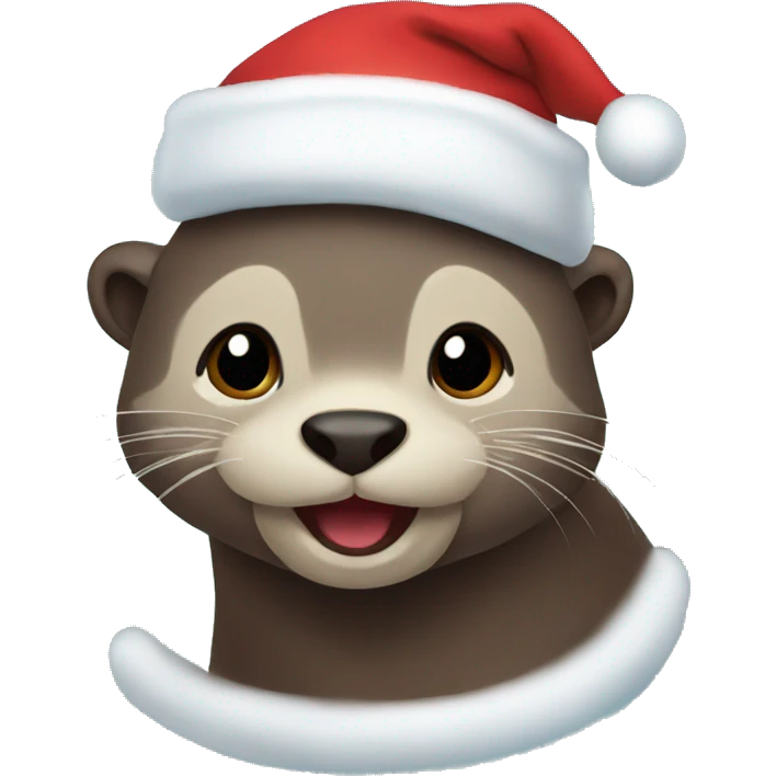 Otter Christmas  emoji