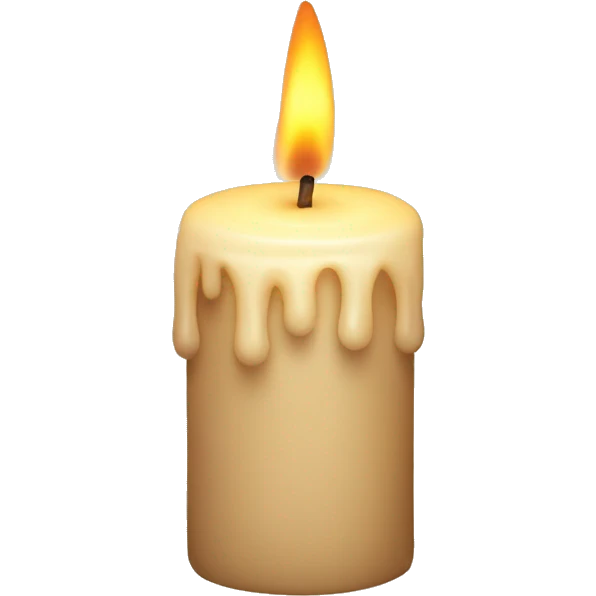 Candle beige emoji