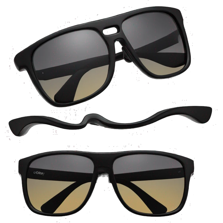 black sunglasses, oakley emoji