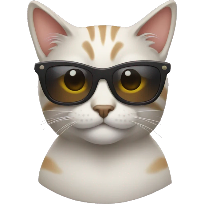 Cat with sunglasses emoji