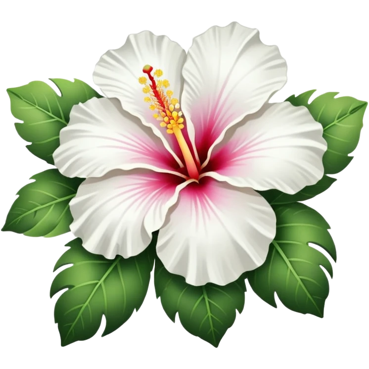An white hibiscus emoji to copy and paste emoji