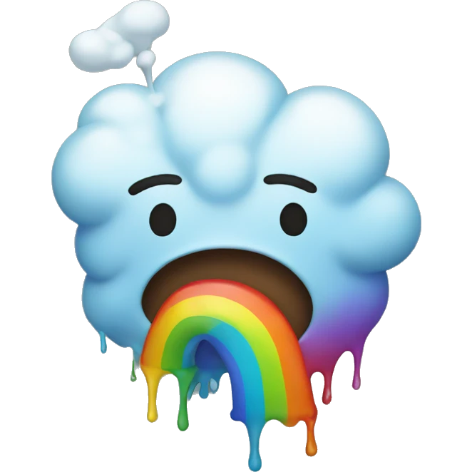 rainbow vomiting emoji emoji