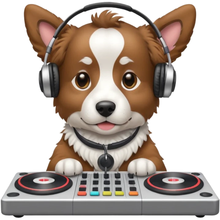 Dog dj emoji