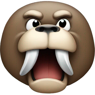 Angry walrus  emoji