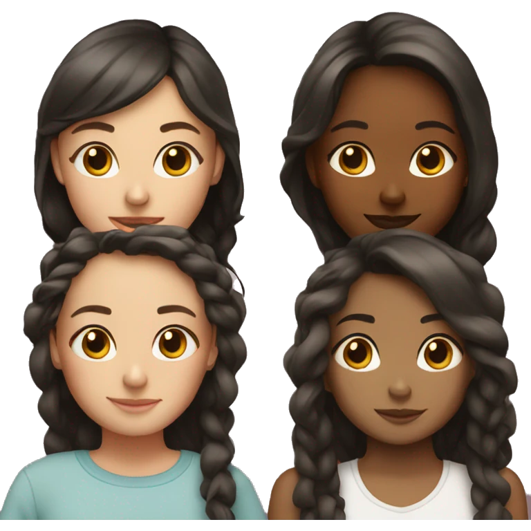 My girls side by side emoji