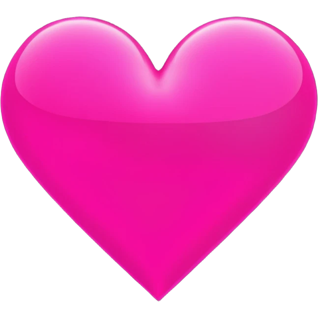neon pink heart with glitch distortion, cyberpunk scanlines, glow effect, crisp vector style, no background emoji