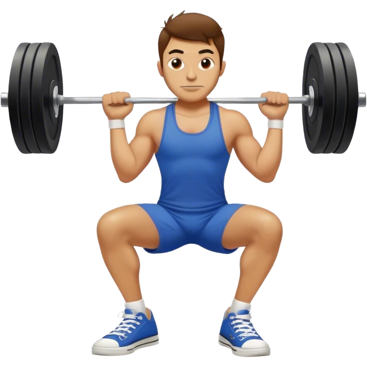 italian guy converse shoes clean and jerk exercise emoji