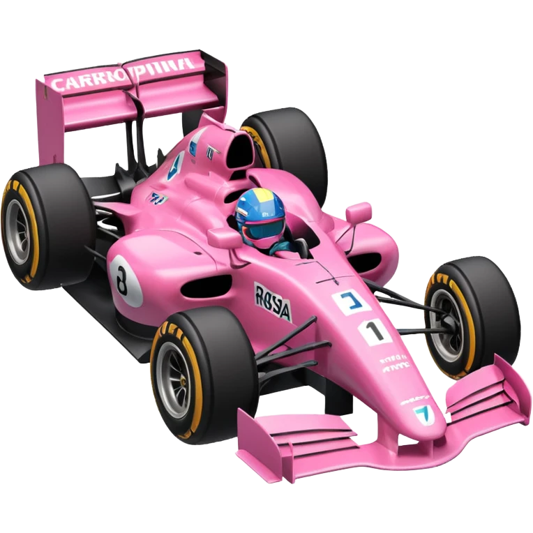 Coche de f1 rosa 🏎️ emoji