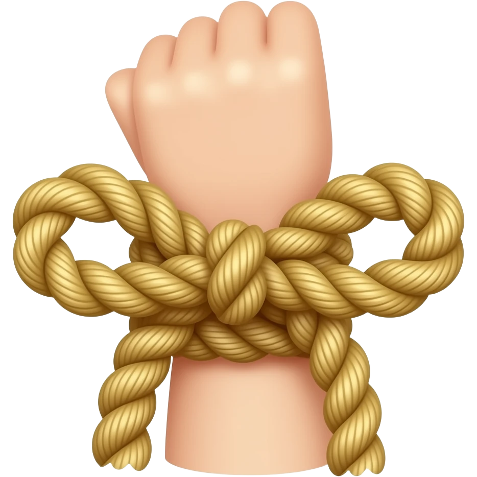 Rope band to tie around arm emoji