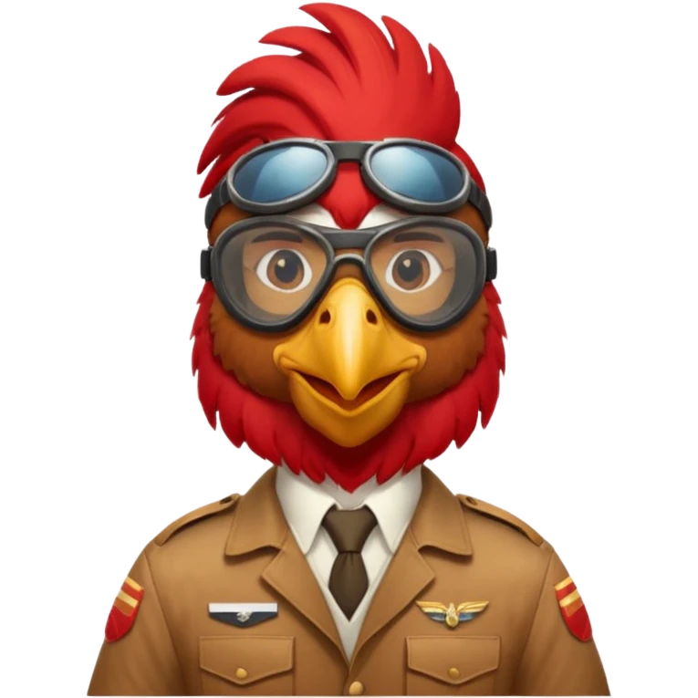 pilot rooster emoji
