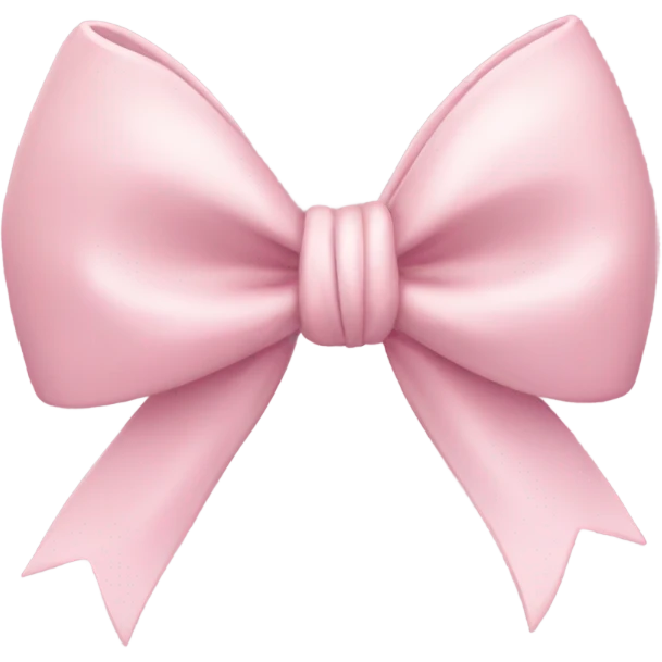 A light pink bow  emoji