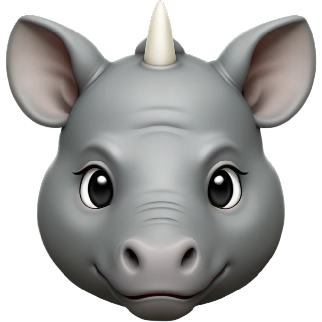 cinematic-noble-baby-rhinoceros-portrait-emoji,slate-grey-hide--poised-and-regal,-with-a-massive,-powerful-build-and-a-thick, white horn -deep-set-soulful-piercing-eyes,-simplified-yet-sharp-and-sophisticated-features,-highly-detailed,-large-black-eyes emoji