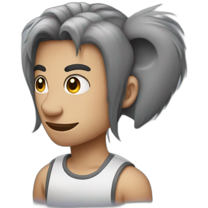 elephant with Mullet hairstyle emoji