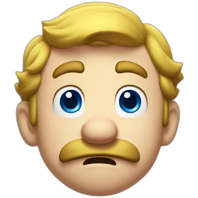 Super Mario crying emoji