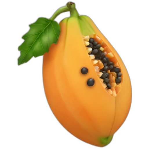 Papaya frozen emoji