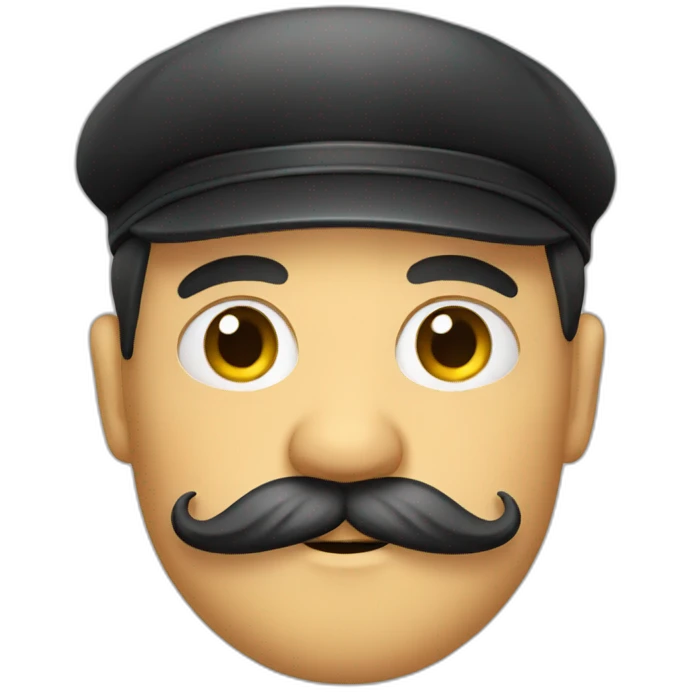 German with mustache  emoji