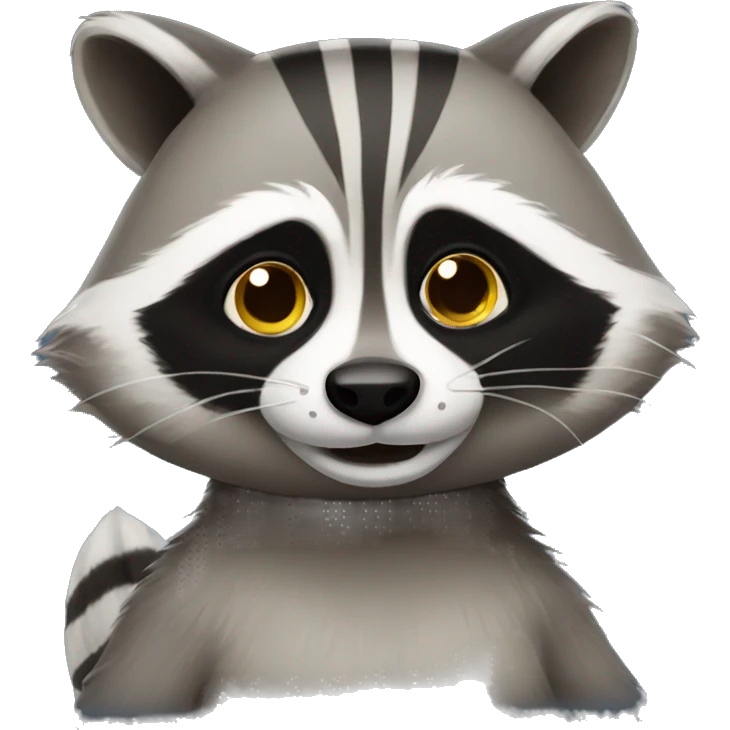 Rolling eyed raccoon emoji