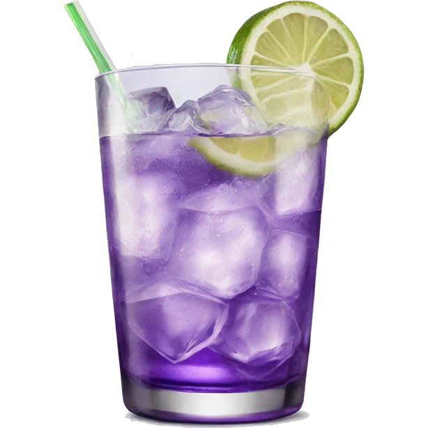 Purple gin tonic cocktail emoji