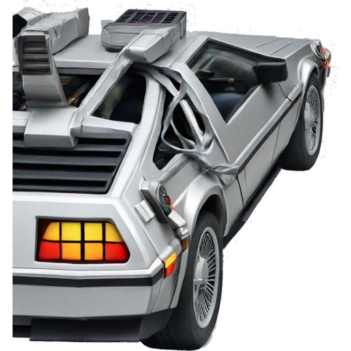 DeLorean time machine emoji