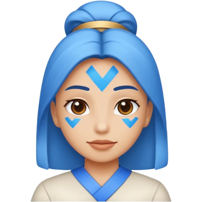Yuvalak Mavi tik emoji