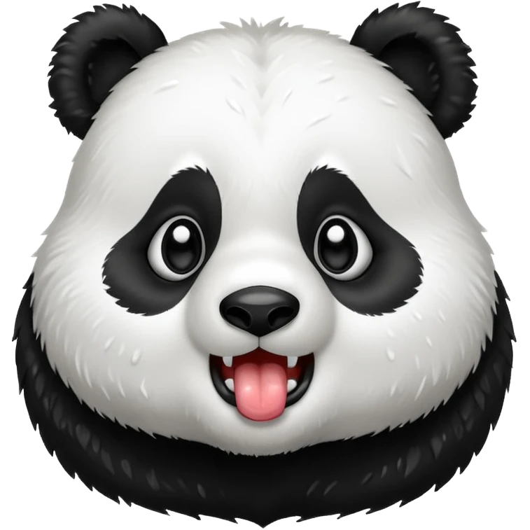 cute panda drooling emoji