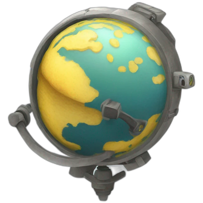 Planeta envuelto en pediodico emoji