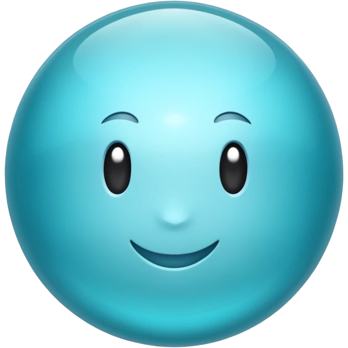 aqua color sphere emoji