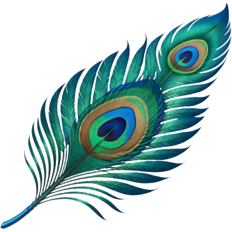 Peacock feather emoji