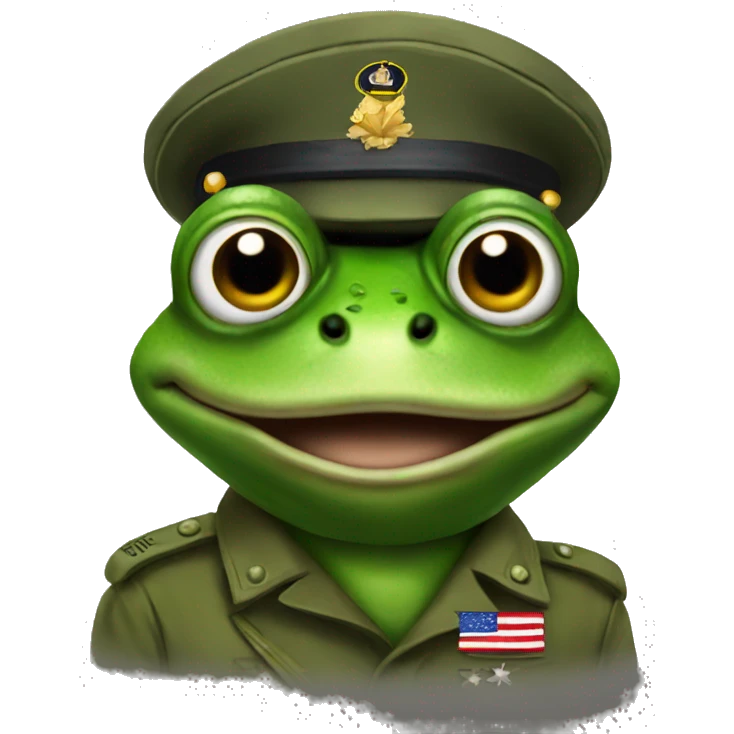 military frog emoji