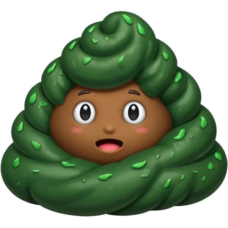 dark green poop emoji