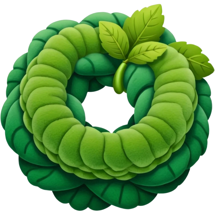 Une chenille emoji