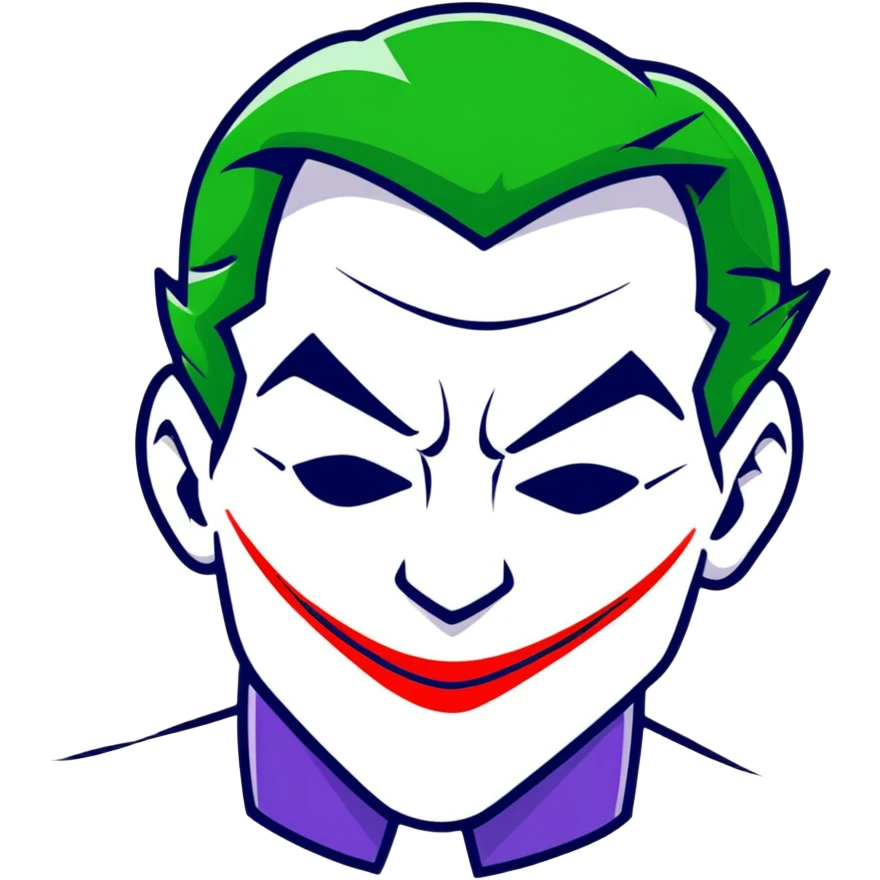 Joker from DC comics emoji