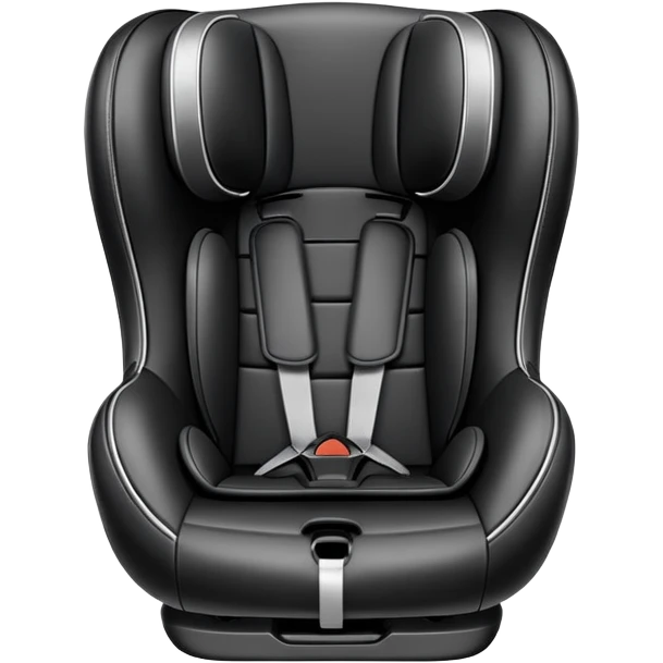 car seat with a shiny, protected look emoji