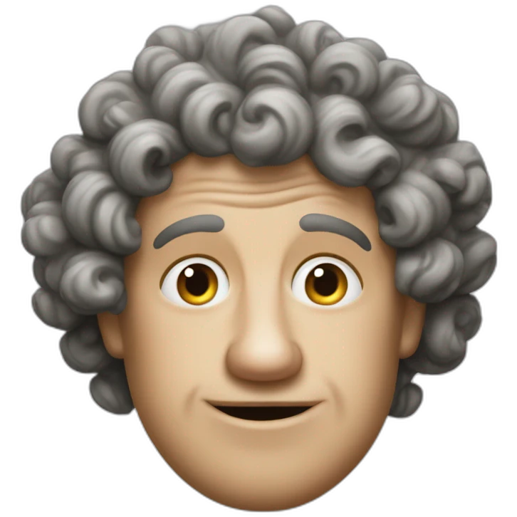 Curly joe of the three stooges emoji