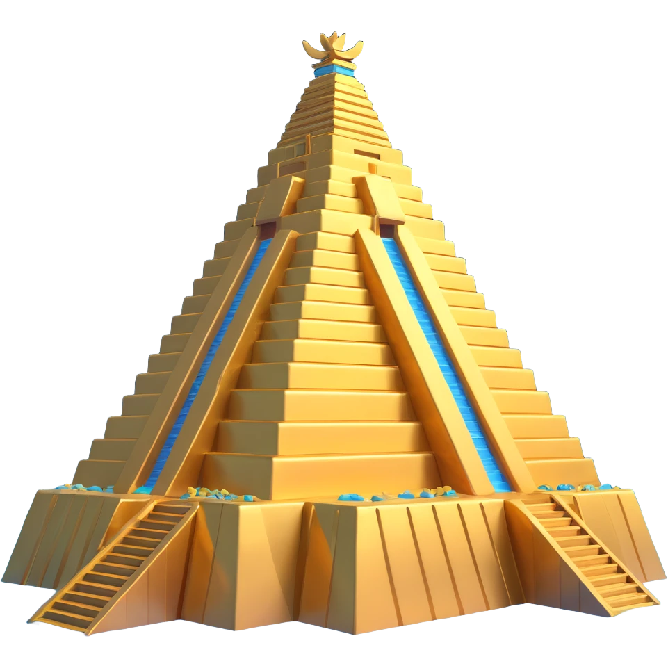 futuristic Anunnaki golden ziggurat underwater base emoji